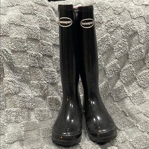Havaianas Black Winter Rain Boots with Glossy Finish